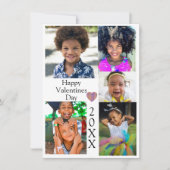 Photo Collage Valentines Heart Custom Year (Voorkant)