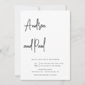 Photo Collage Wedding | Qr Code Invitations Kaart (Voorkant)