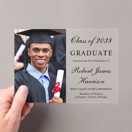 Photo College Afstuderen Acryl Aankondiging (Insitu (Draagbaar))