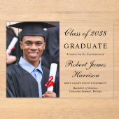 Photo College Afstuderen Acryl Aankondiging (Voorkant)