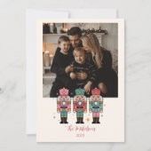Photo Colorful Nutcracker Christmas Feestdagenkaart (Voorkant)