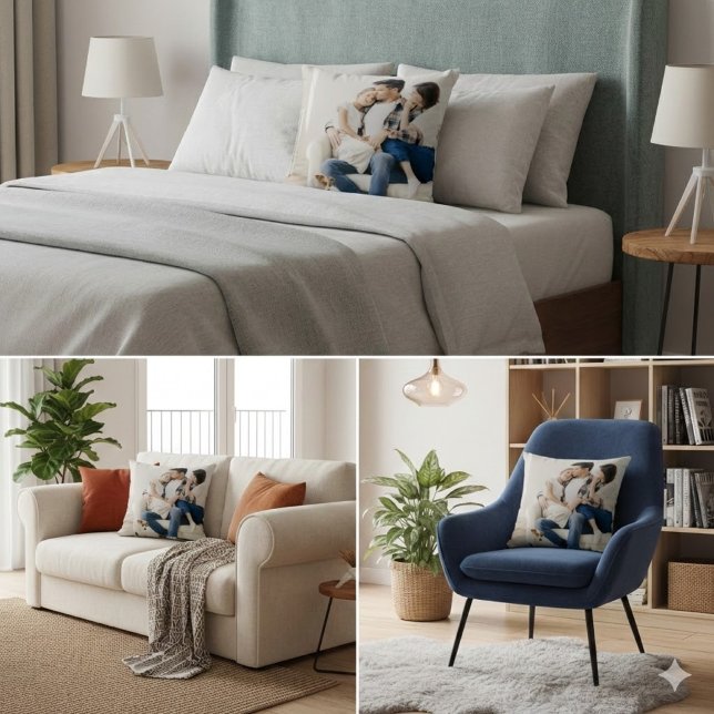 Photo Customised Pillow With Picture Throw Pillows Kussen (Creator heeft geüpload)