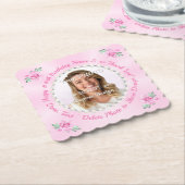 Photo, Customizable Cardboard Coasters, Chipboard Kartonnen Onderzetters (Gebogen)