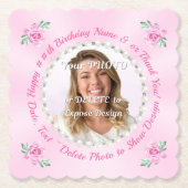 Photo, Customizable Cardboard Coasters, Chipboard Kartonnen Onderzetters (Voorkant)