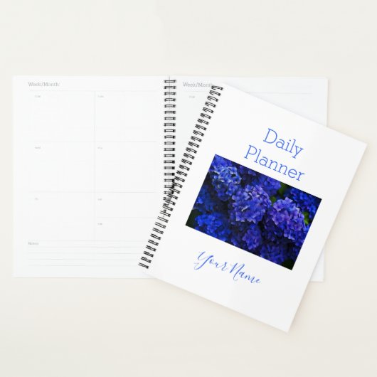 Photo Daily Planner Blue Hydrangea - HAMbWG (Display)