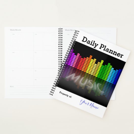Photo Daily Planner Sound Bars Music Theme HAMbWG (Display)