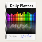 Photo Daily Planner Sound Bars Music Theme HAMbWG (Voorkant)