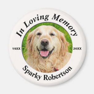 Photo Dog Memorial Magneet