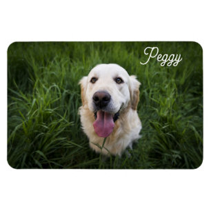 Photo Dog Naam toevoegen Easy Sjabloon Pet Puppy Magneet