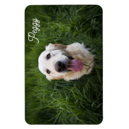 Photo Dog Naam toevoegen Easy Sjabloon Pet Puppy Magneet