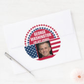 Photo Election Campaign Classic Round Sticker (Envelop)
