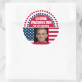 Photo Election Campaign Classic Round Sticker (Tas)