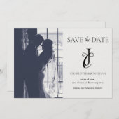 Photo Elegant Classic Wedding Save The Date (Voorkant / Achterkant)