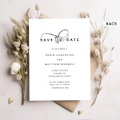 Photo, Elegant Modern Romantic and Minimal Wedding Save The Date