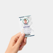 Photo Employee Logo or QR CODE white Badge (Handheld)