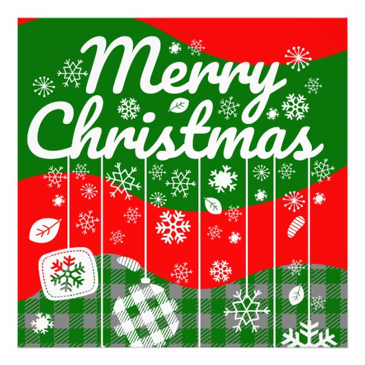 Photo Enlargement -Merry Christmas Foto Afdruk (Voorkant)