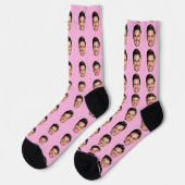 Photo Face Socks, Unique Personalized Sokken (Links)