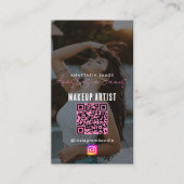 Photo Feed Influencer Grid Social Media Roze Visitekaartje (Voorkant)
