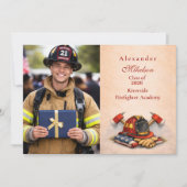 Photo Firefighter Career Milestone Aankondiging (Voorkant)