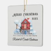 Photo First Christmas in Our New Home Keramisch Ornament (Links)
