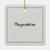 Photo First Christmas in Our New Home Keramisch Ornament (Achterkant)