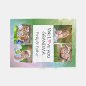 Photo Fleece Blanket for Grandma Deken (Voorkant (Horizontaal))