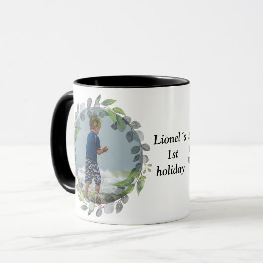 photo flower frame mok (Voorkant links)