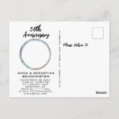 *~* PHOTO  Fluffy Love Birds AP54 Anniversary Briefkaart (Achterkant)