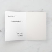 Photo Frame with Bow Bridesmaid Proposal Kaart (Binnen)