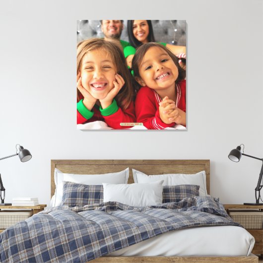 Photo Fun Life Memories Faux Wrapped Canvas Print (Insitu (Slaapkamer))