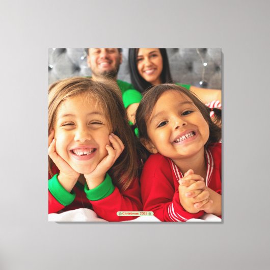 Photo Fun Life Memories Faux Wrapped Canvas Print (Voorkant)