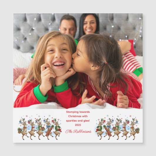 Photo Fun Marching Stomping Christmas Reindeers  (Voorkant)