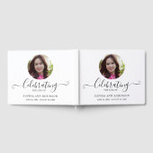 Photo Funeral Memorial Modern Keepsake Gastenboek (Volledig)