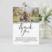 Photo Funeral Thank You Card Bedankkaart (Staand voorkant)