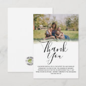 Photo Funeral Thank You Card Bedankkaart (Voorkant / Achterkant)