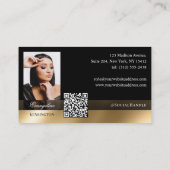 Photo Glam Professional Wig Monogram Black Gold Visitekaartje (Achterkant)