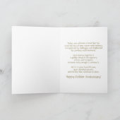 Photo Golden Wedding Anniversary 50 years Card Kaart (Binnen)