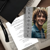 Photo Graduate Degree in Maths Invitation Kaart