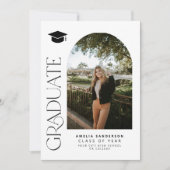 Photo graduation announcement and party invitation kaart (Voorkant)