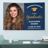 Photo Graduation Announcement Blue Spandoek (Beurs)