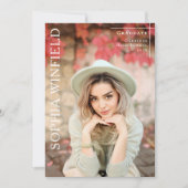 Photo graduation class 2026 announcement card feestdagenkaart (Voorkant)