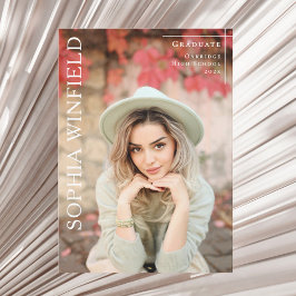 Photo graduation class 2026 announcement card feestdagenkaart