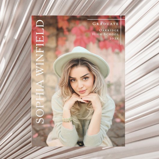 Photo graduation class 2026 announcement card feestdagenkaart