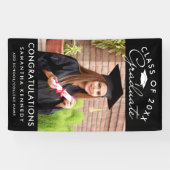 Photo Graduation Class Of 2026 Congrats Grad Black Spandoek (Horizontaal)