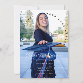 Photo Graduation Invitation, Class of 2026 Kaart
