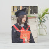 Photo Graduation Invitation, Class of 2026 Kaart (Staand voorkant)