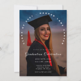 Photo Graduation Invitation, Class of 2026 Kaart