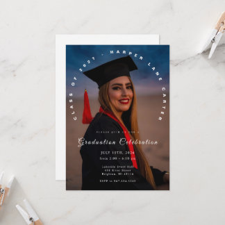 Photo Graduation Invitation, Class of 2026  Kaart