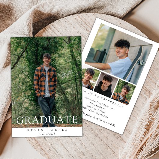 Photo Graduation Invitation Kaart
