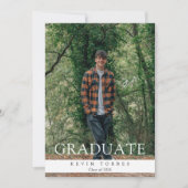 Photo Graduation Invitation Kaart (Voorkant)
